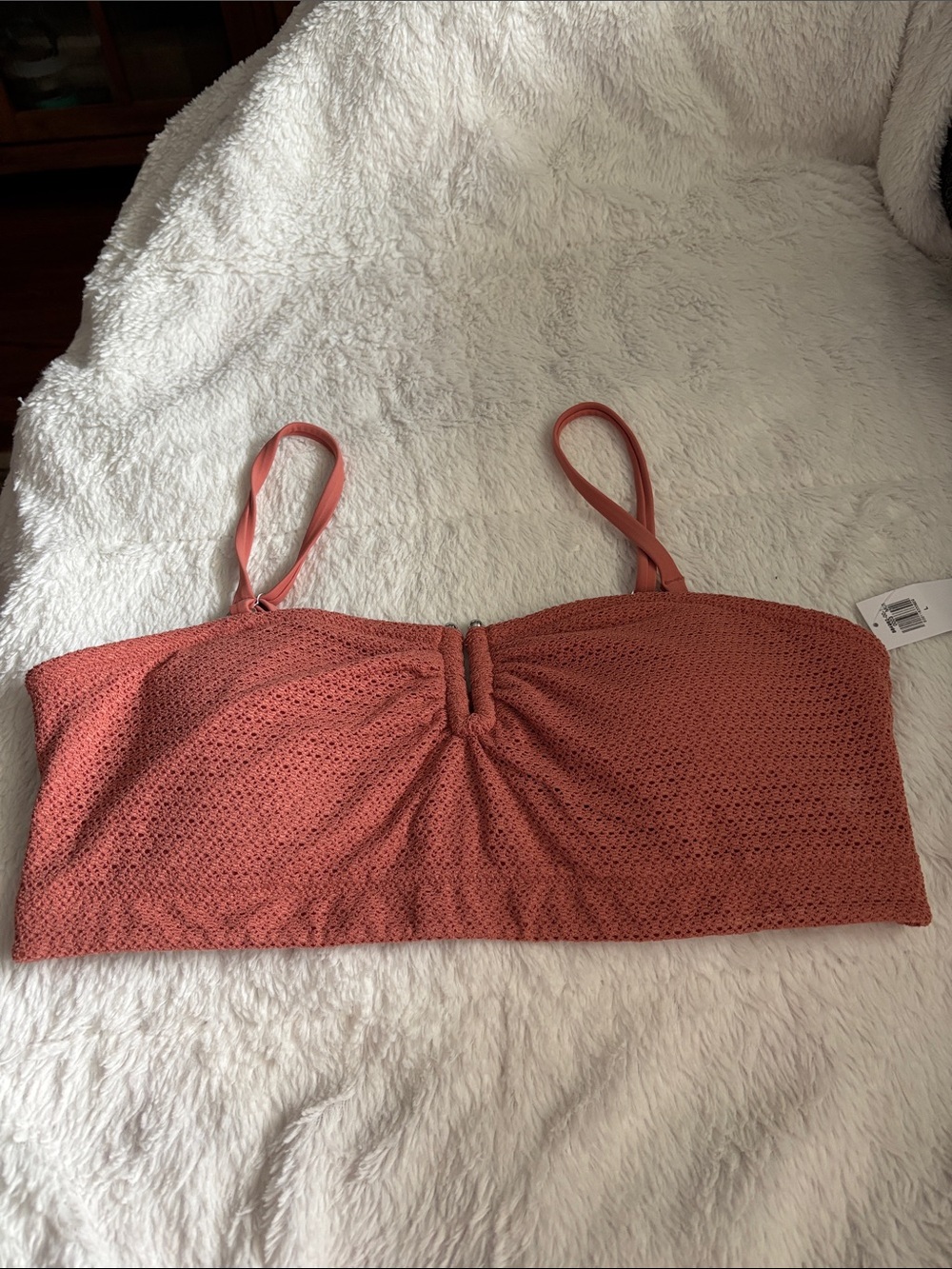 NWT OLD NAVY CROCHET KNIT BIKINI TOP in Size Large